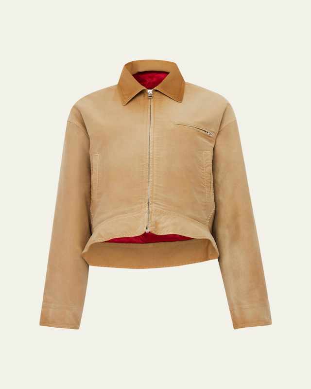 Curved Hem Workwear Jacket